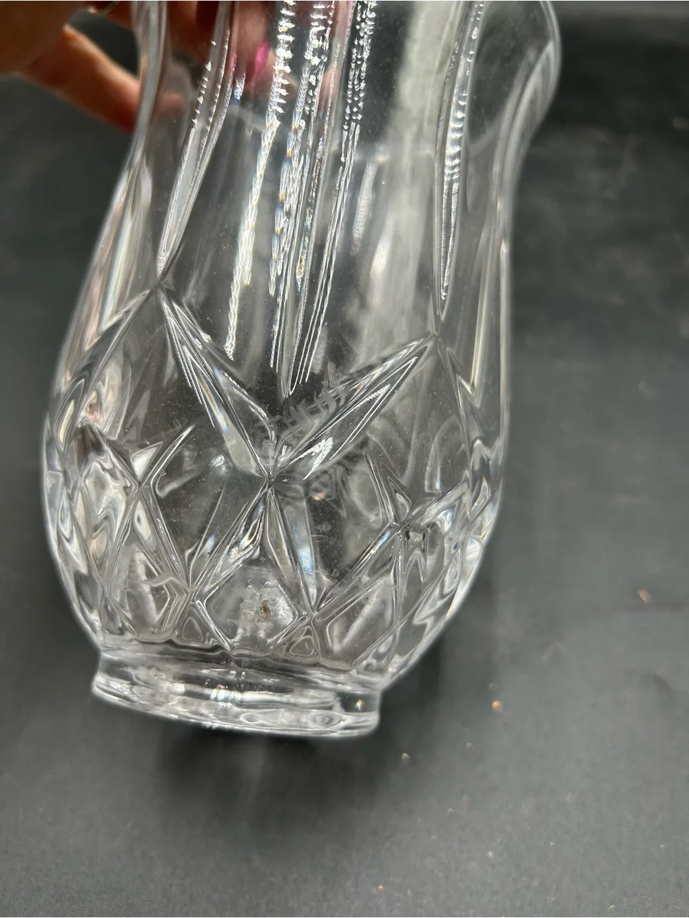 Clear Crystal Decorative light globe- Classic Cut Pattern, sconce replacement